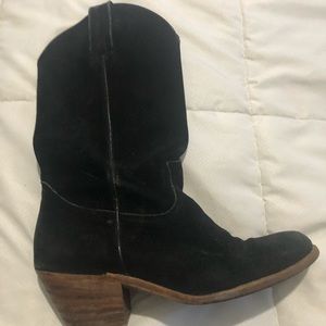 Frye Suede Cowboy Boot